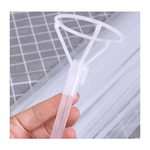 بالون حامل يد بوبو المضيء 70 سم عصا بالون شفافة شفافة وكأس