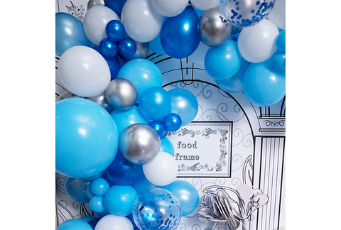 مجموعة إكليل بالون أزرق