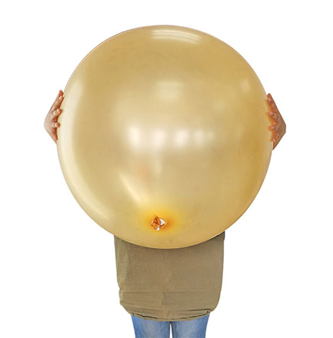 ما مقدار الهيليوم المملوء في بالون 36 بوصة؟